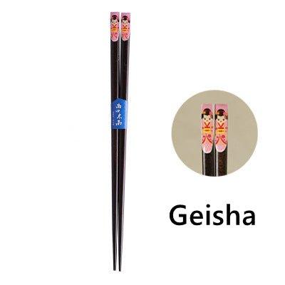 Japanese Wooden Cartoon Themed Chopsticks