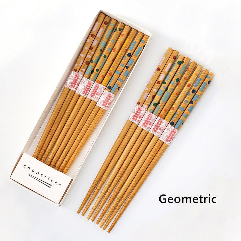 Japanese Home-style Themed Bamboo Chopsticks Sets