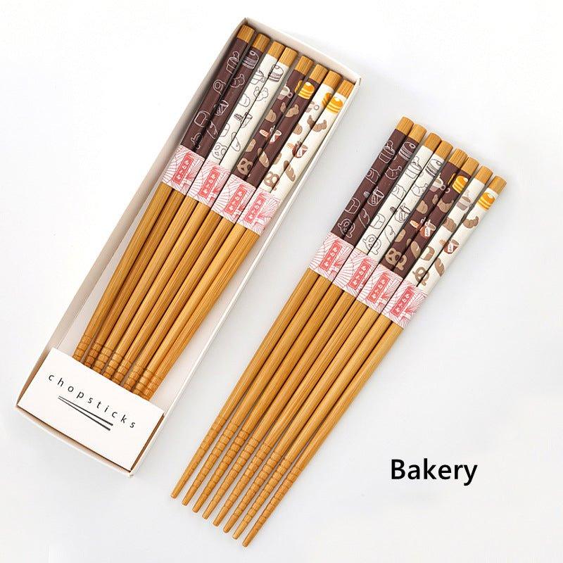 Japanese Home-style Themed Bamboo Chopsticks Sets
