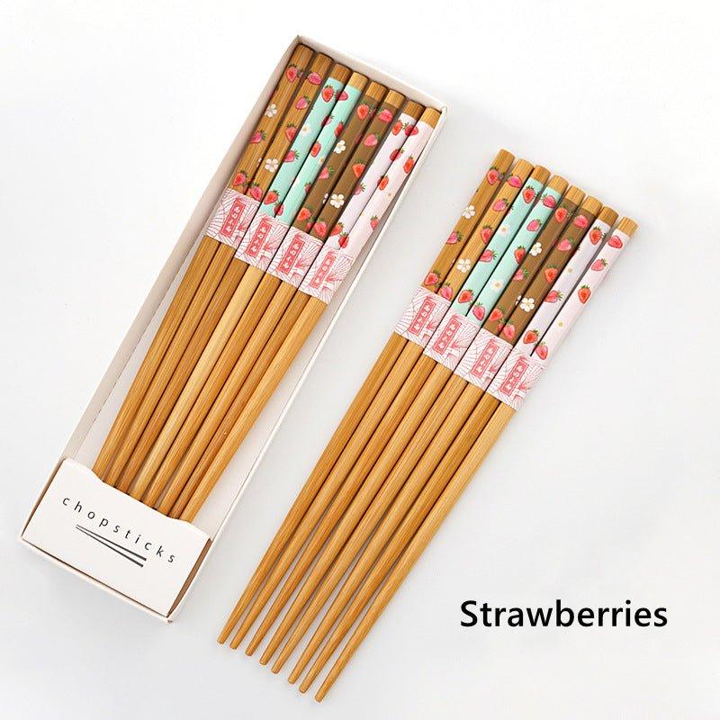 Japanese Home-style Themed Bamboo Chopsticks Sets