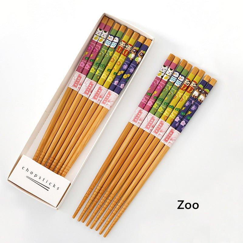 Japanese Home-style Themed Bamboo Chopsticks Sets