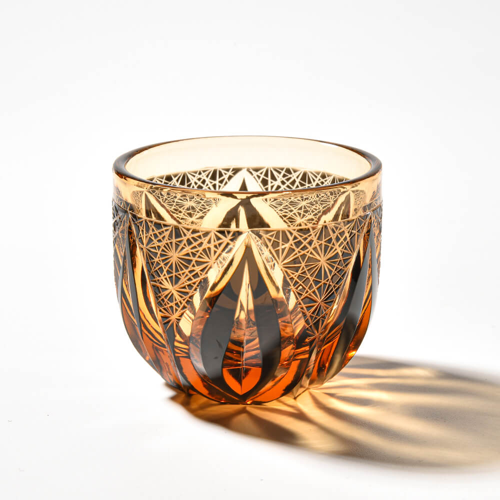 Edo Kiriko Sake Set of 6 | Handcrafted Crystal Sake Cups with Gift Box