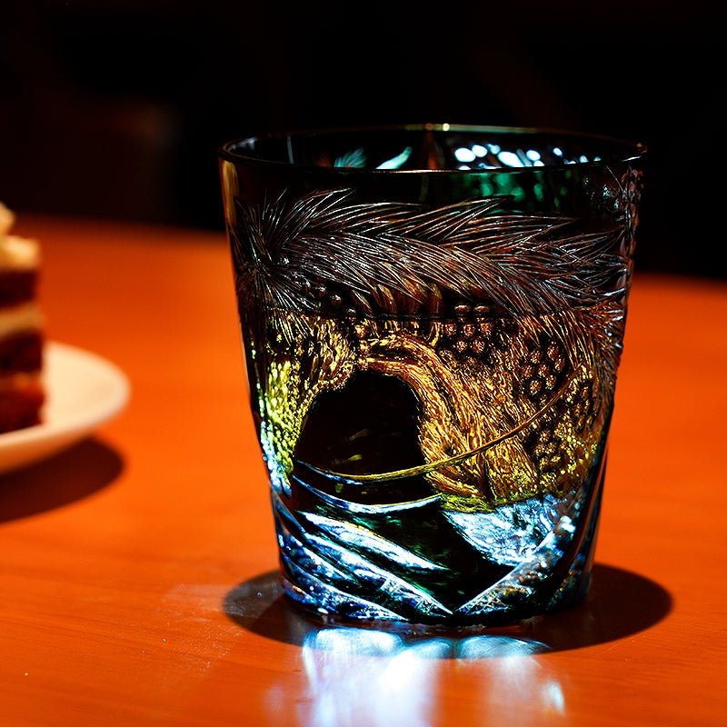 Edo Kiriko Tanma Hand-Cut Whisky Glass