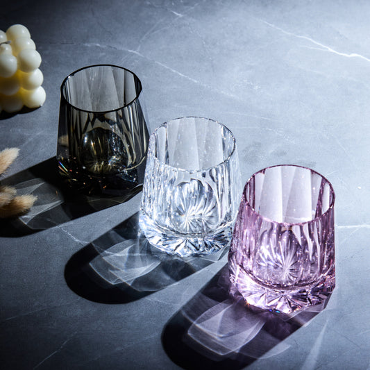 Edo Kiriko Kage-Hana Hand-Cut Whisky Glass