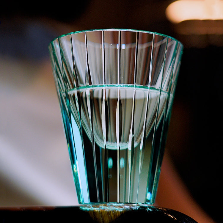 Edo Kiriko Handcrafted Starlit Guqin Whisky Glass With Wooden Box