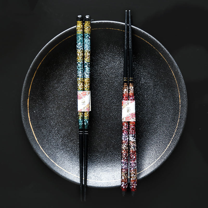 Japanese Handcrafted Starry Night Wooden Chopsticks