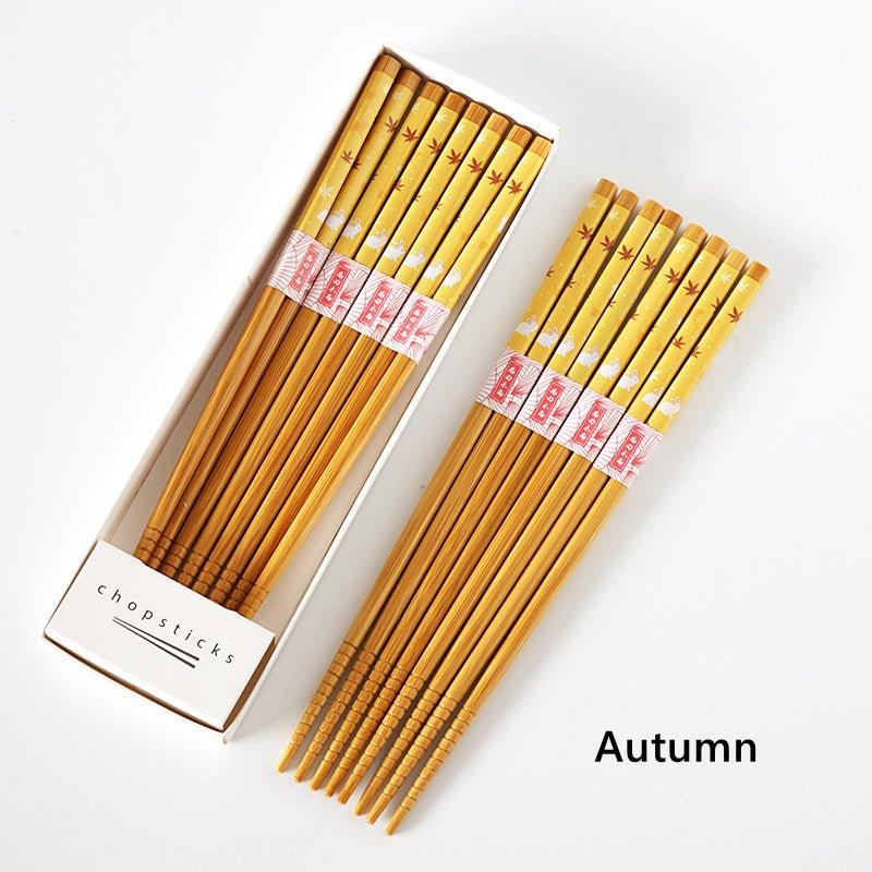 Japanese Home-style Themed Bamboo Chopsticks Sets
