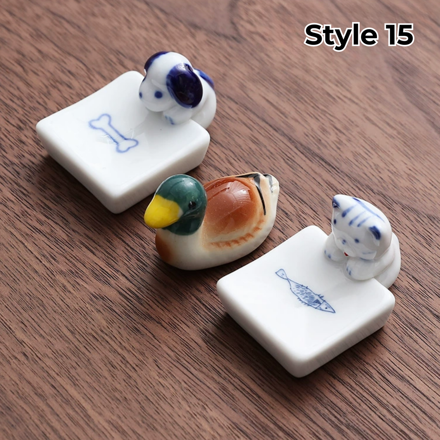 Animal & Fruit Handcrafted Ceramic Chopstick Rests Collection