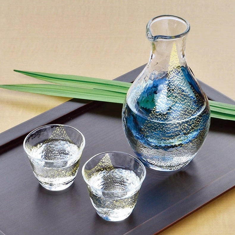 Toyo-Sasaki Golden Sapphire Galaxy Cold Sake Set