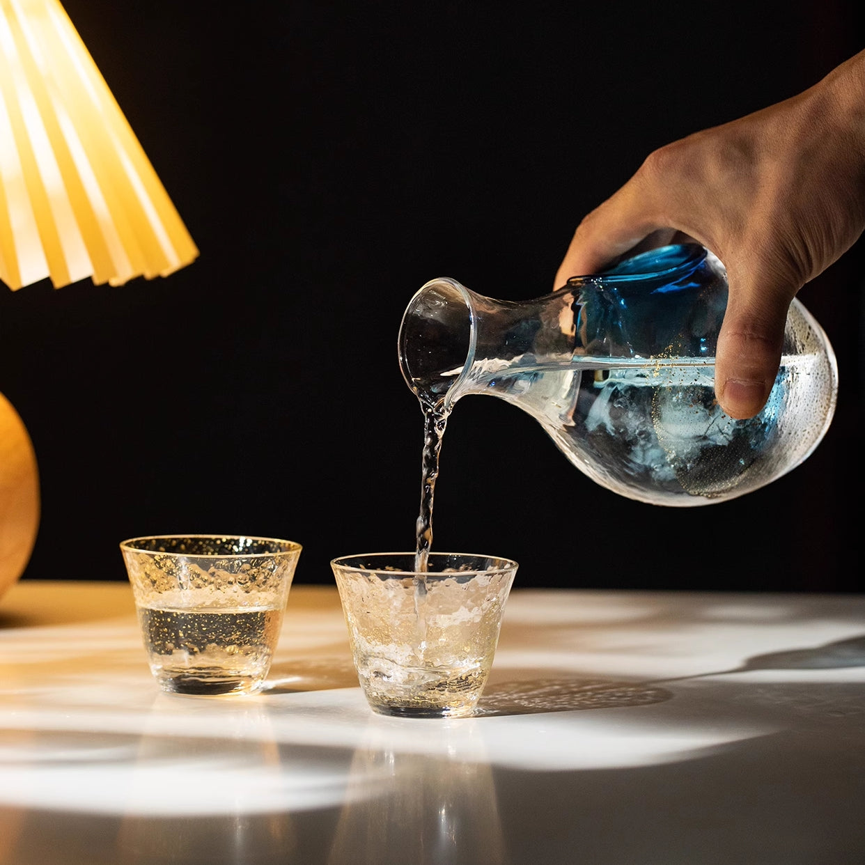 Toyo-Sasaki Golden Sapphire Galaxy Cold Sake Set