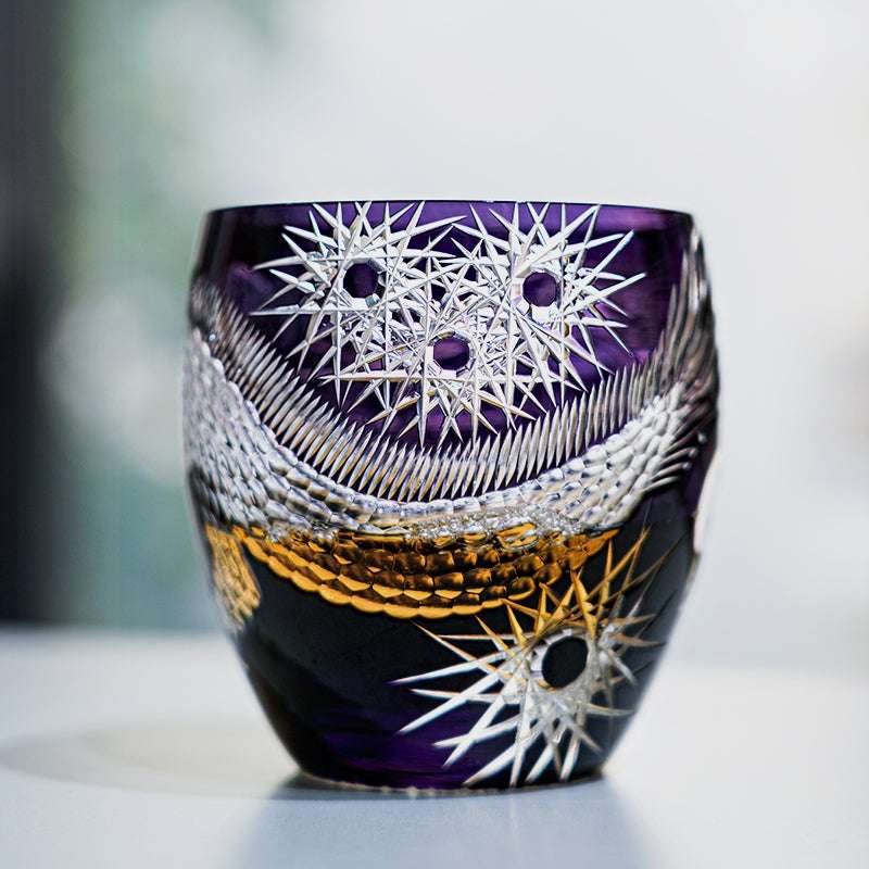 Edo Kiriko Majestic Dragon Hand-Cut Whisky Glass