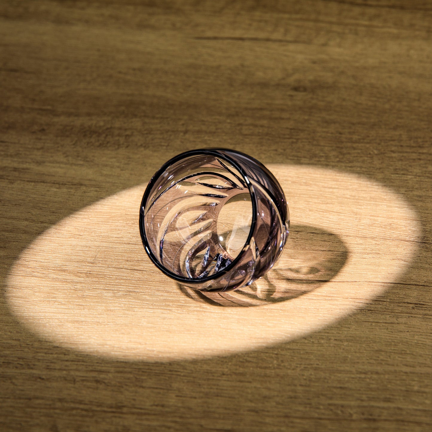 Edo Kiriko Handcrafted Murasaki Sake Glass Collection