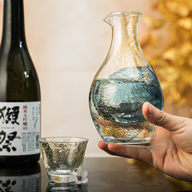 Toyo-Sasaki Golden Sapphire Galaxy Cold Sake Set