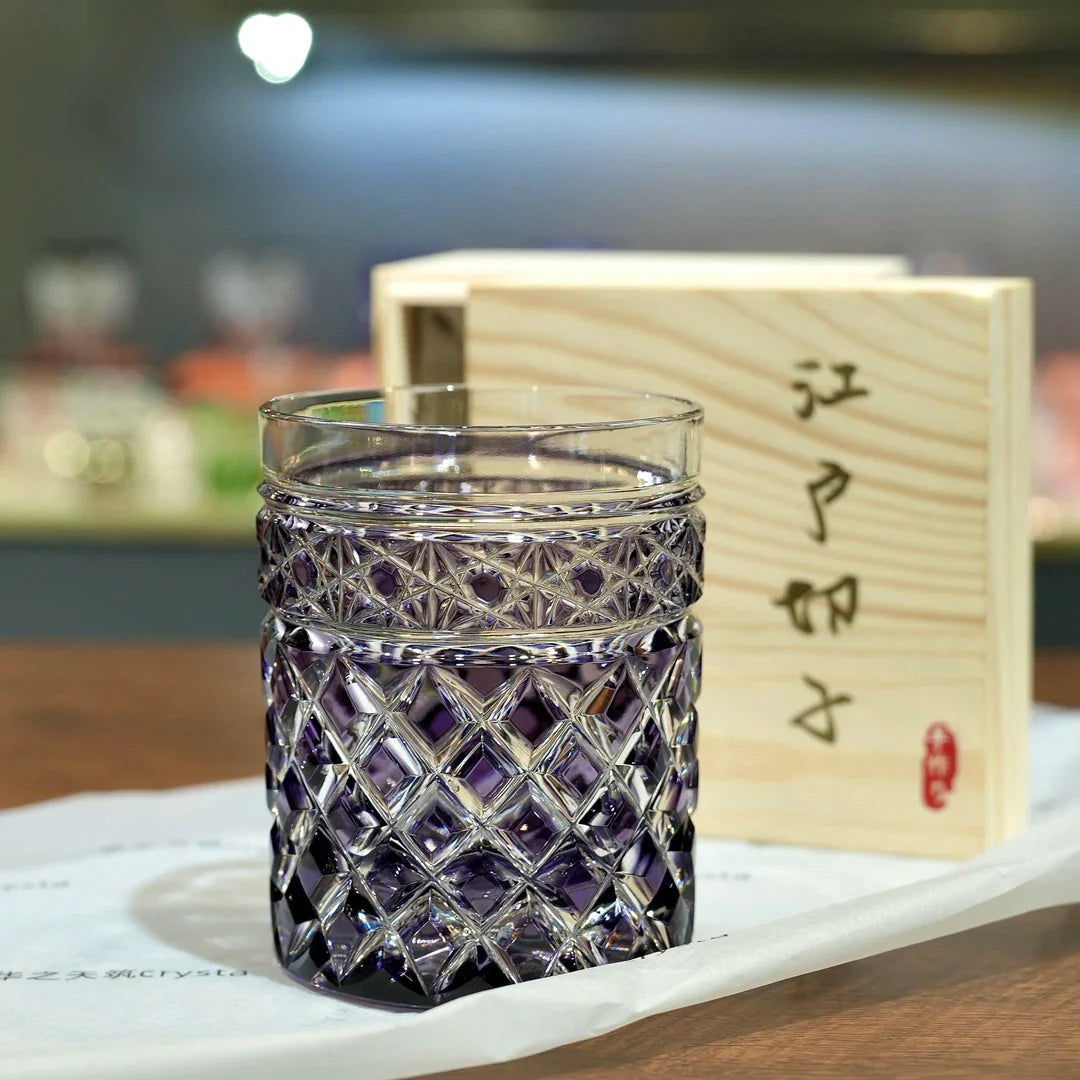 Star Arrow Edo Kiriko Whiskey Glasses