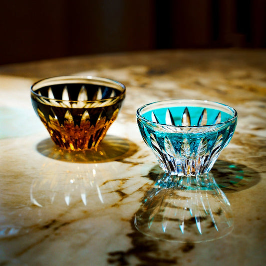 Edo Kiriko Lotus (Hasu) Hand-Cut Whisky Glass