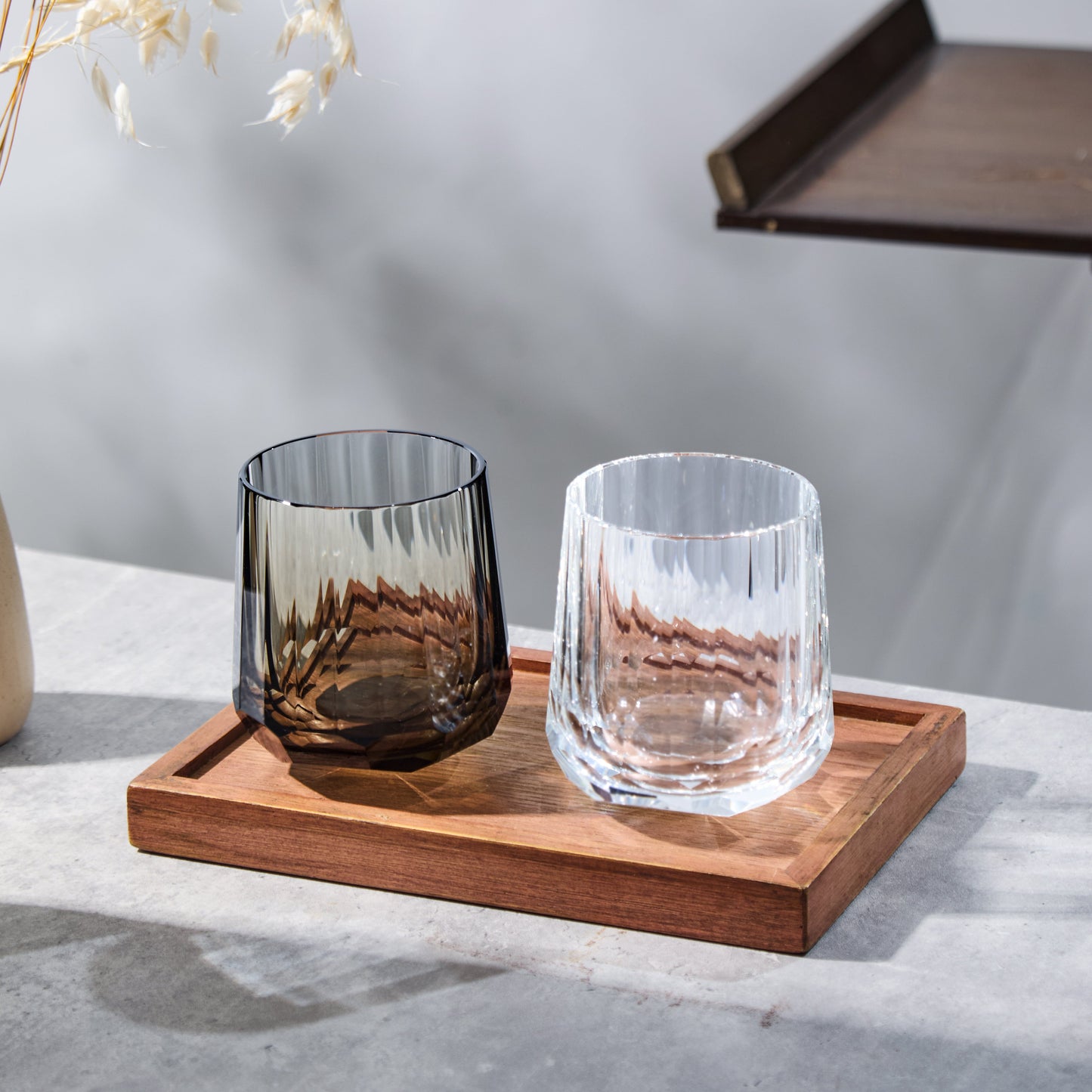 Edo Kiriko Kage-Tate Hand-Cut Whisky Glass
