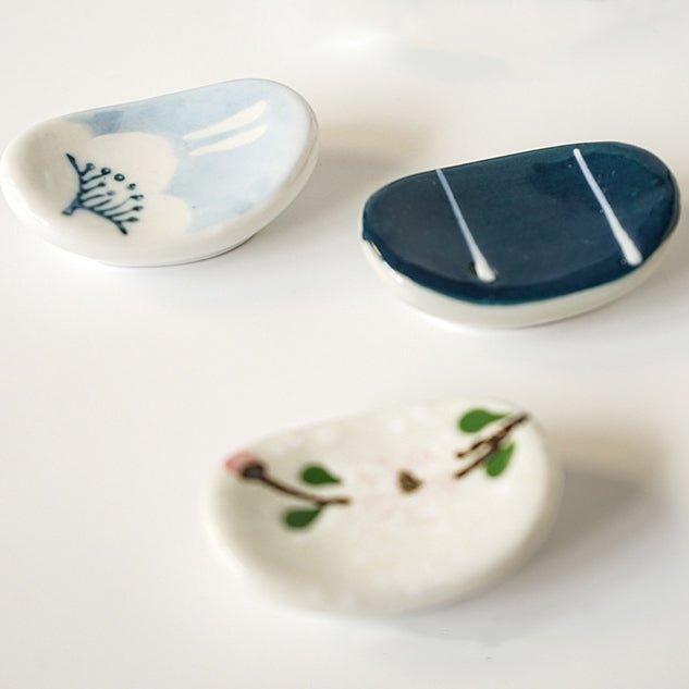 Japanese Ceramic Hand-painted Chopsticks Rests