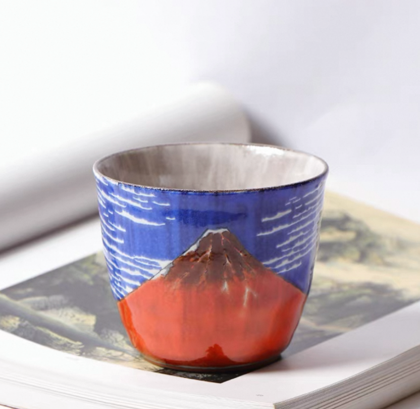 Authentic Kutani Ware Ceramic Sake Cups. Handcrafted