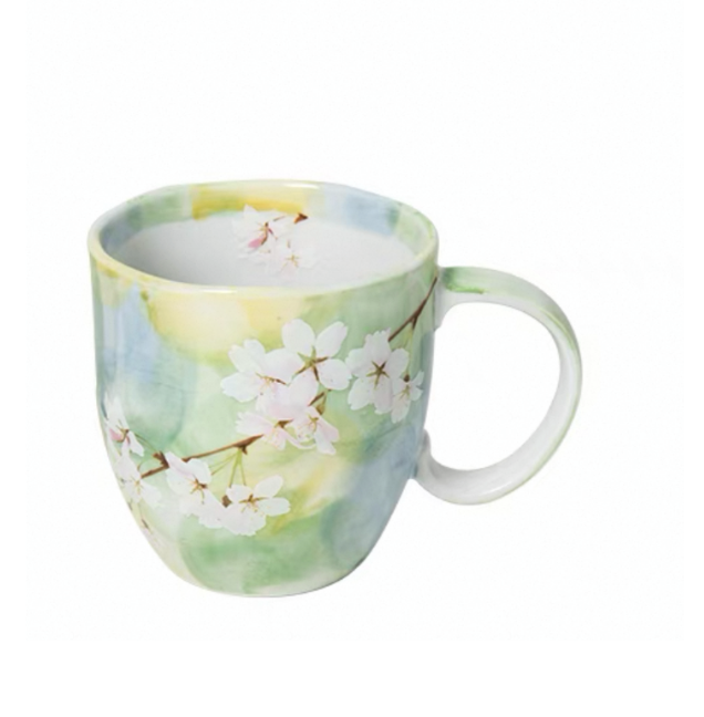 Authentic Mino Ware Cherry Blossom Coffee/Tea Mug. Handmade