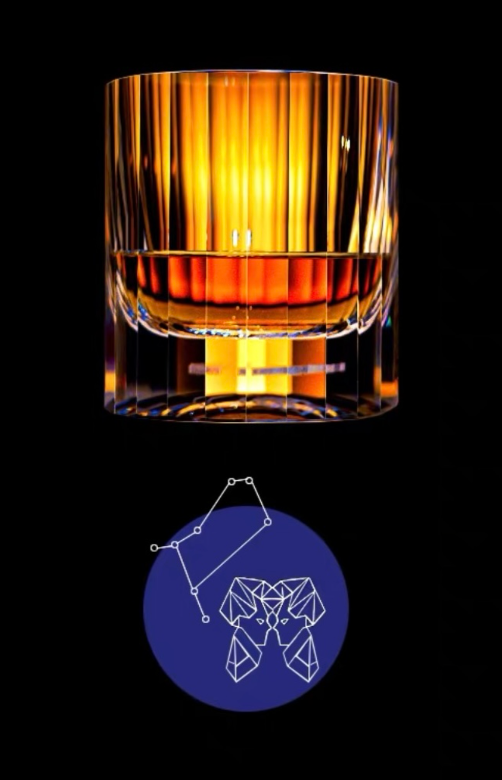 Edo Kiriko 12 Constellations K9 Lead-Free Crystal Whiskey Glass – A Celestial Birthday Gift