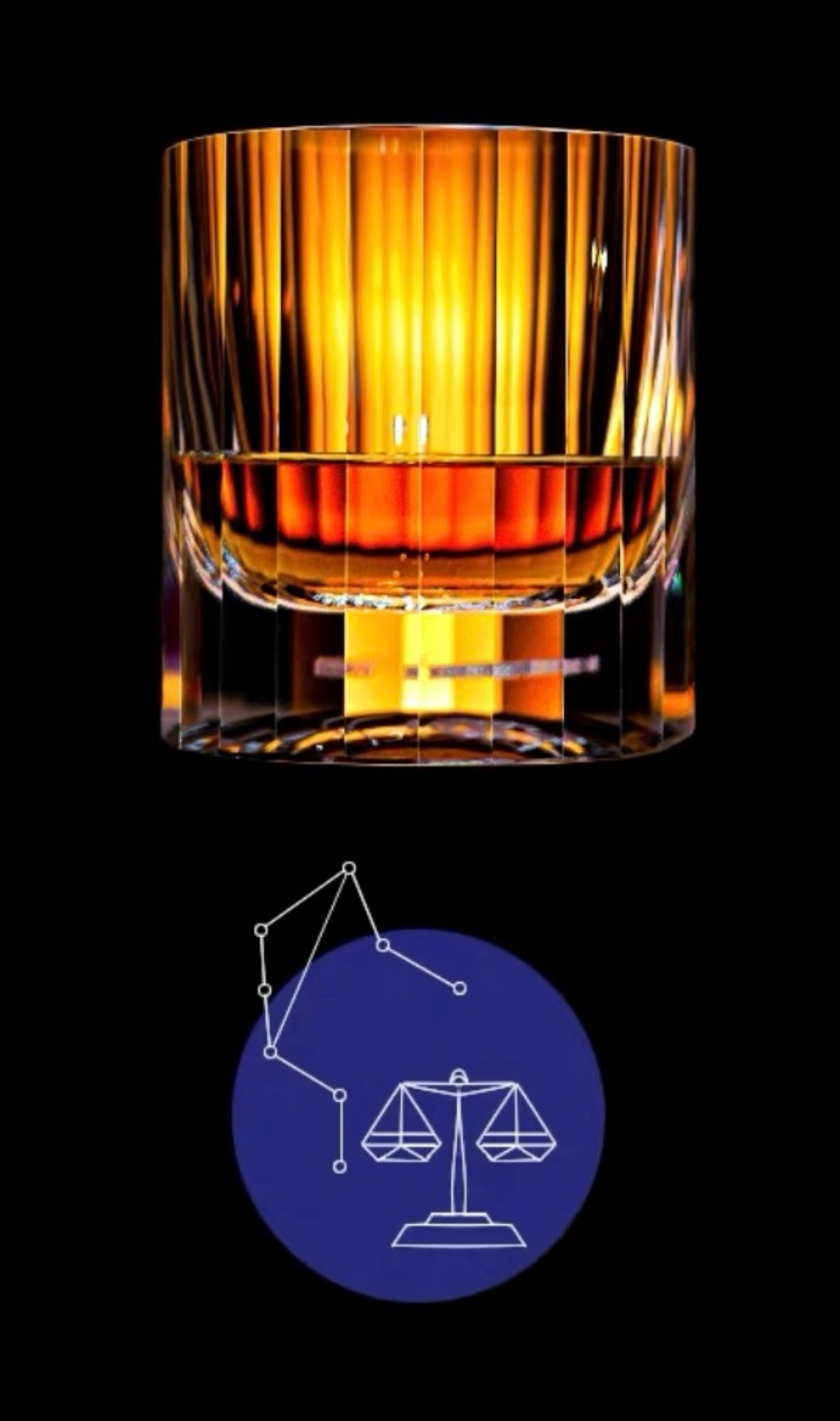 Edo Kiriko 12 Constellations K9 Lead-Free Crystal Whiskey Glass – A Celestial Birthday Gift