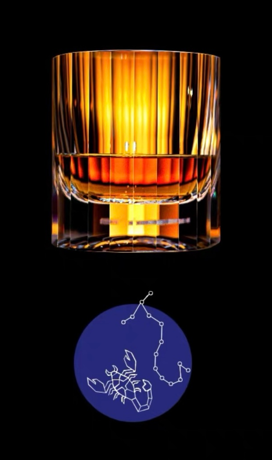 Edo Kiriko 12 Constellations K9 Lead-Free Crystal Whiskey Glass – A Celestial Birthday Gift