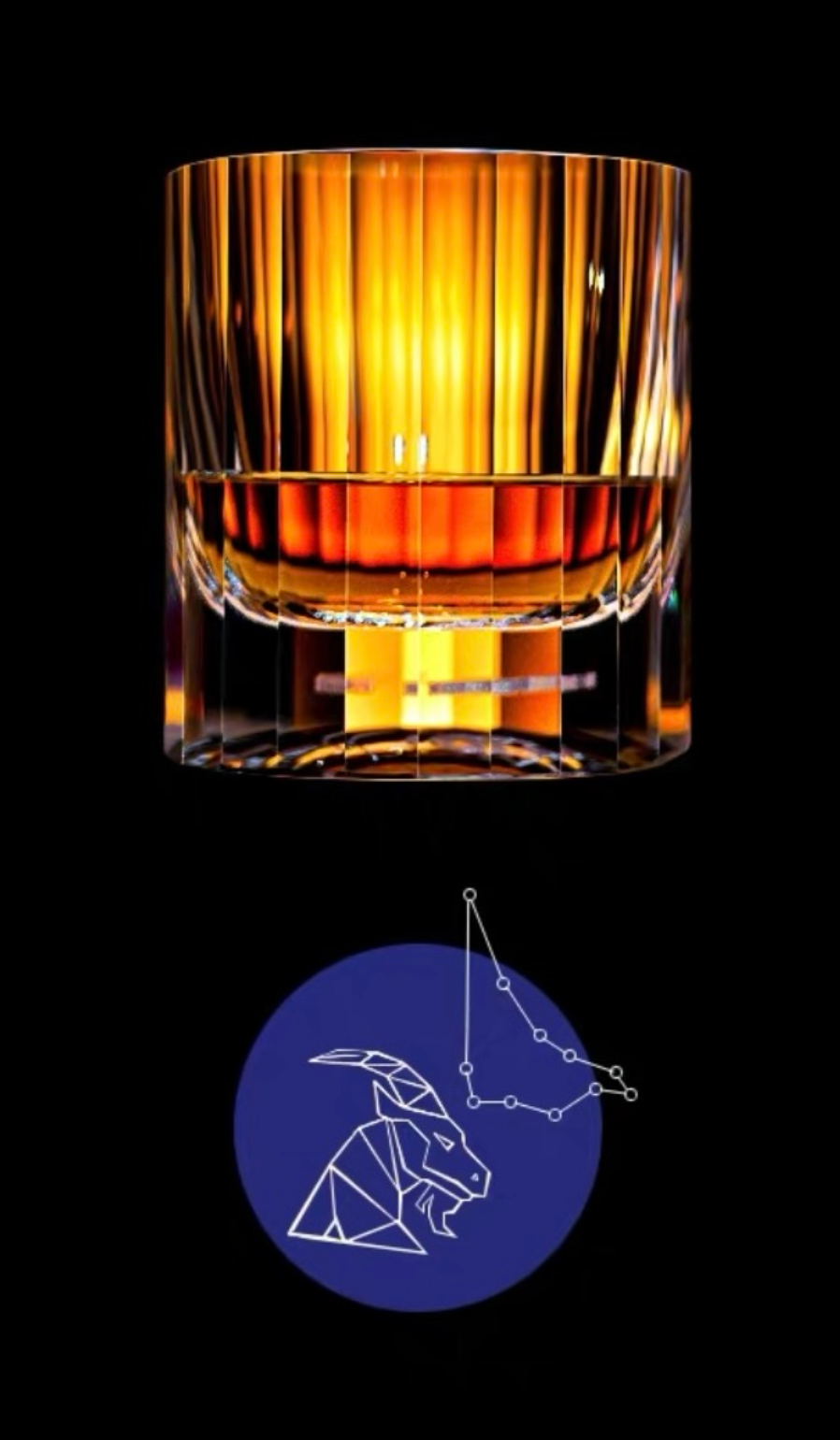 Edo Kiriko 12 Constellations K9 Lead-Free Crystal Whiskey Glass – A Celestial Birthday Gift