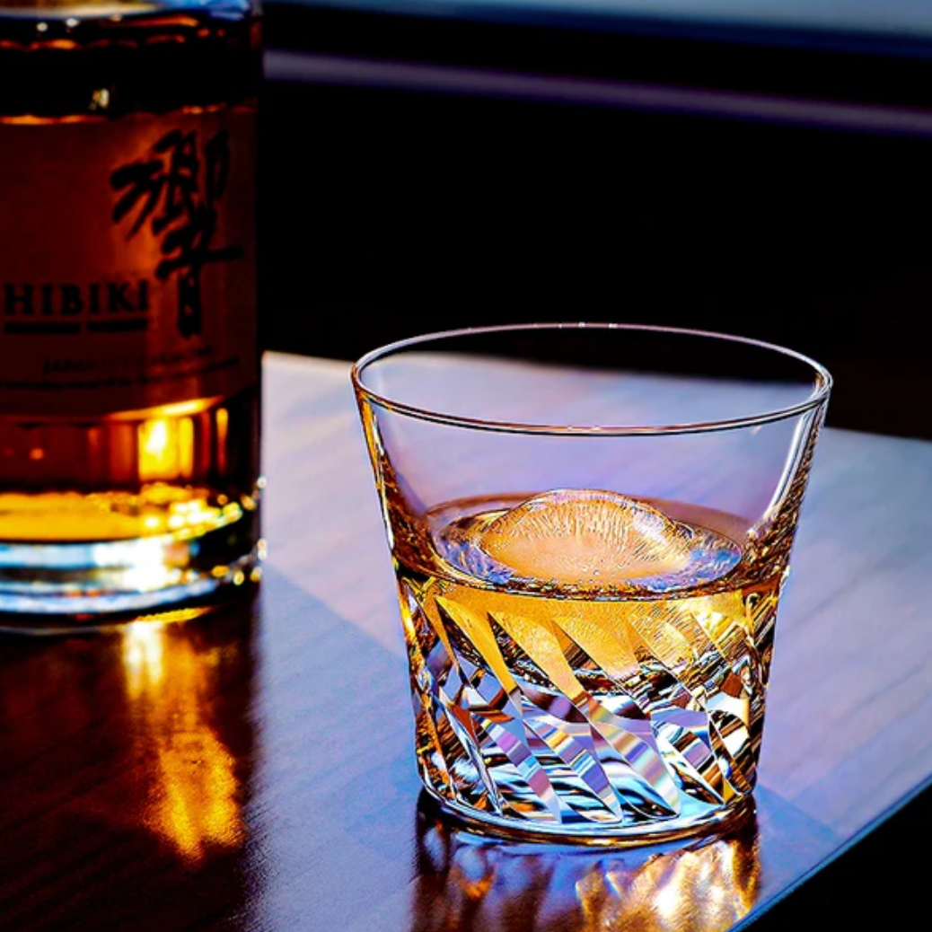 Edo Kiriko Wings of an Angel Hand-Cut Whiskey Glass