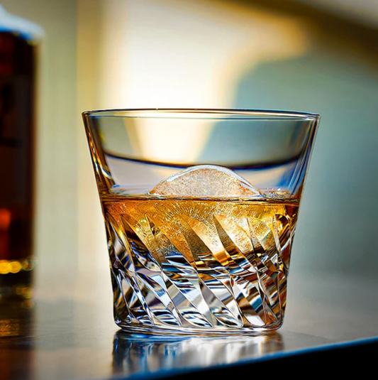 Edo Kiriko Wings of an Angel Hand-Cut Whiskey Glass