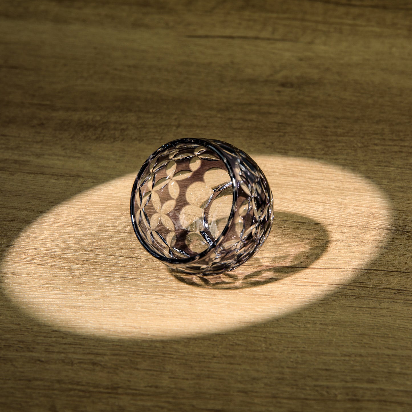 Edo Kiriko Handcrafted Murasaki Sake Glass Collection