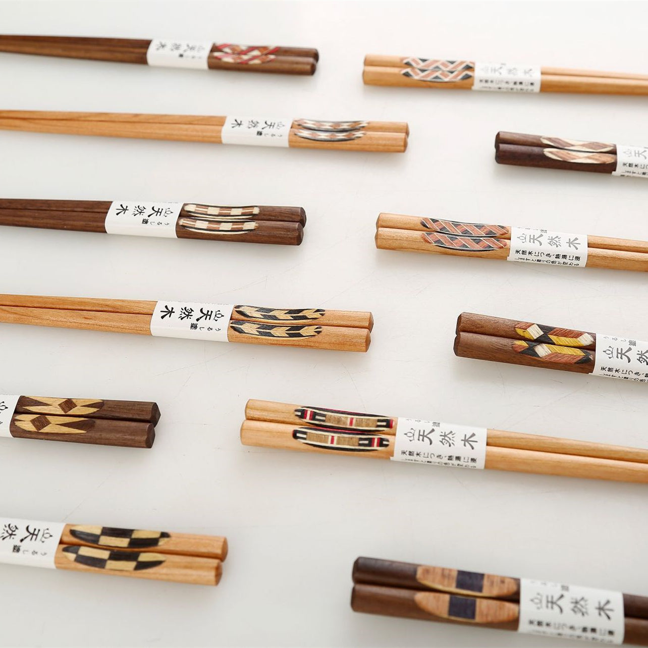 Japanese Assorted Pattern Wooden Chopstick Sets