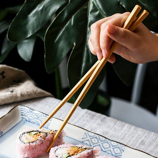 Japanese Wooden Assorted Colors Chopsticks