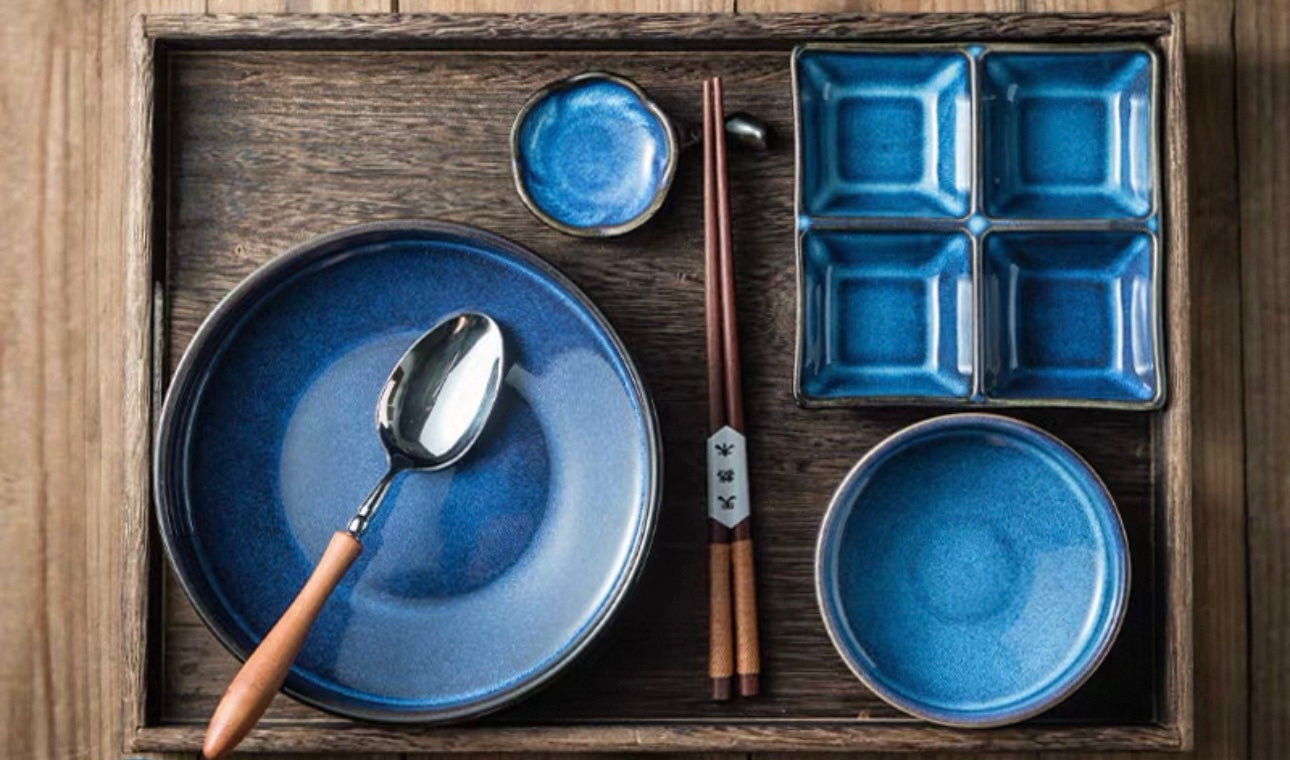 7-Piece Japanese Handmade Ramen Bowl Set