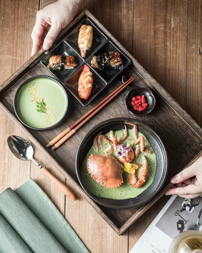 7-Piece Japanese Handmade Ramen Bowl Set