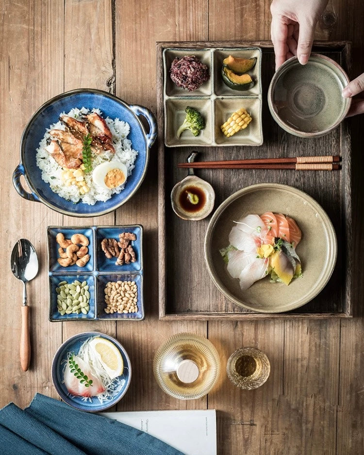 7-Piece Japanese Handmade Ramen Bowl Set