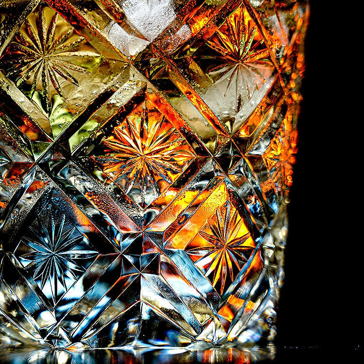 Edo Kiriko Handcrafted Hana Blossom Glass – A Petal of Perfection in Crystal