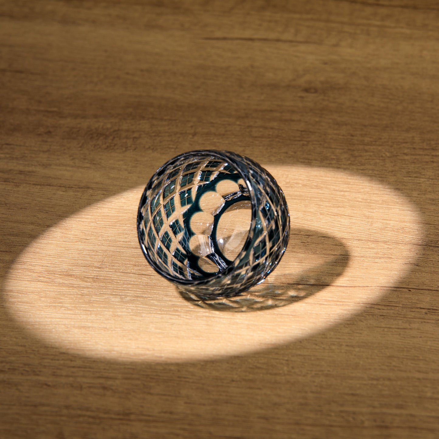 Edo Kiriko Handcrafted Ao Sake Glass Collection