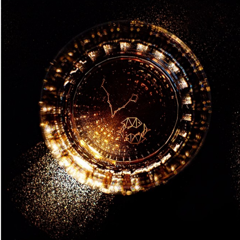 European Crystal 12 Zodiac Signs Whiskey Glass