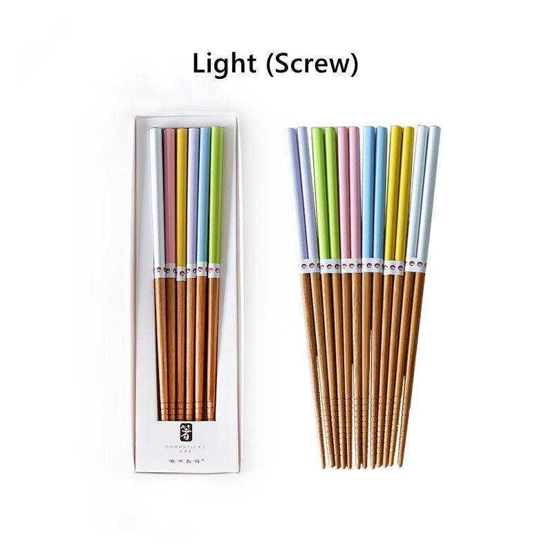 Multi-Colors Japanese Bamboo Chopsticks Sets