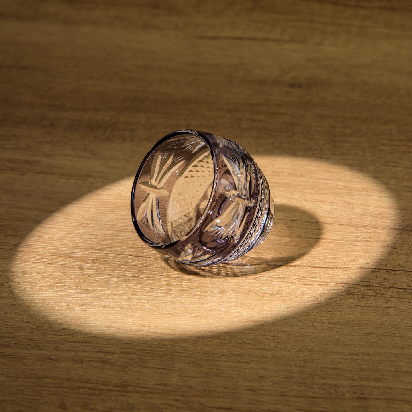Edo Kiriko Handcrafted Murasaki Sake Glass Collection