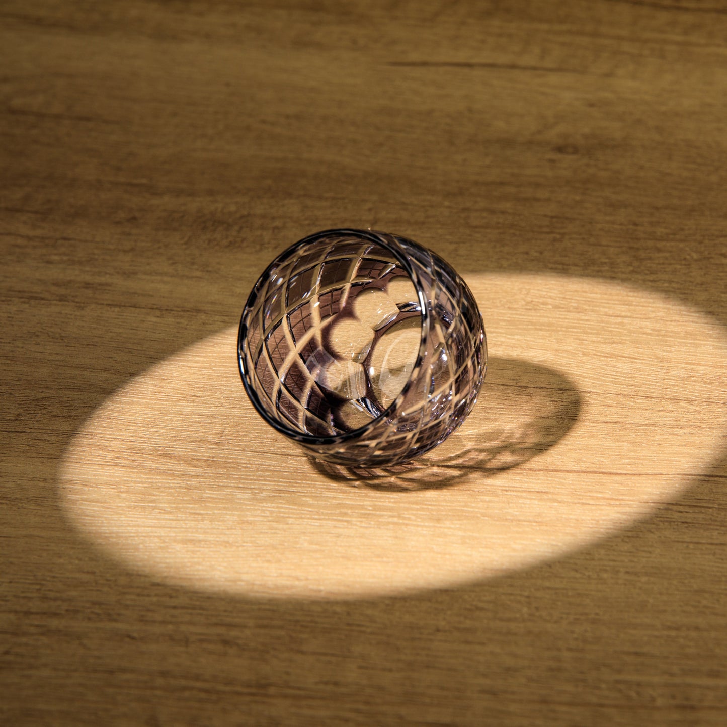 Edo Kiriko Handcrafted Murasaki Sake Glass Collection