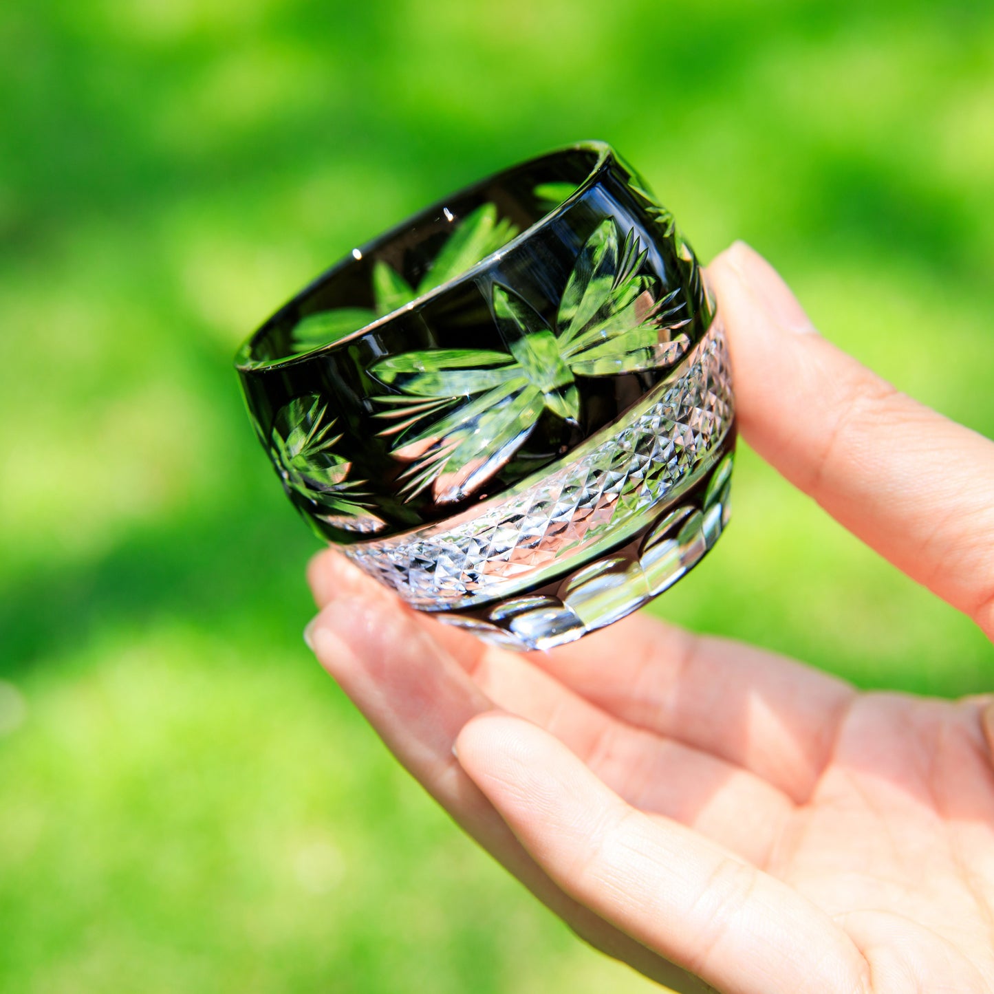 Edo Kiriko Handcrafted Gure Sake Glass Collection
