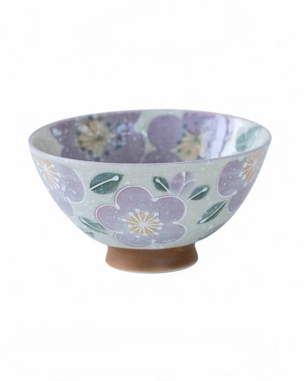 Japanese Mino-Ware Sakura Ceramic Bowl Set | 5-Piece Gift Collection