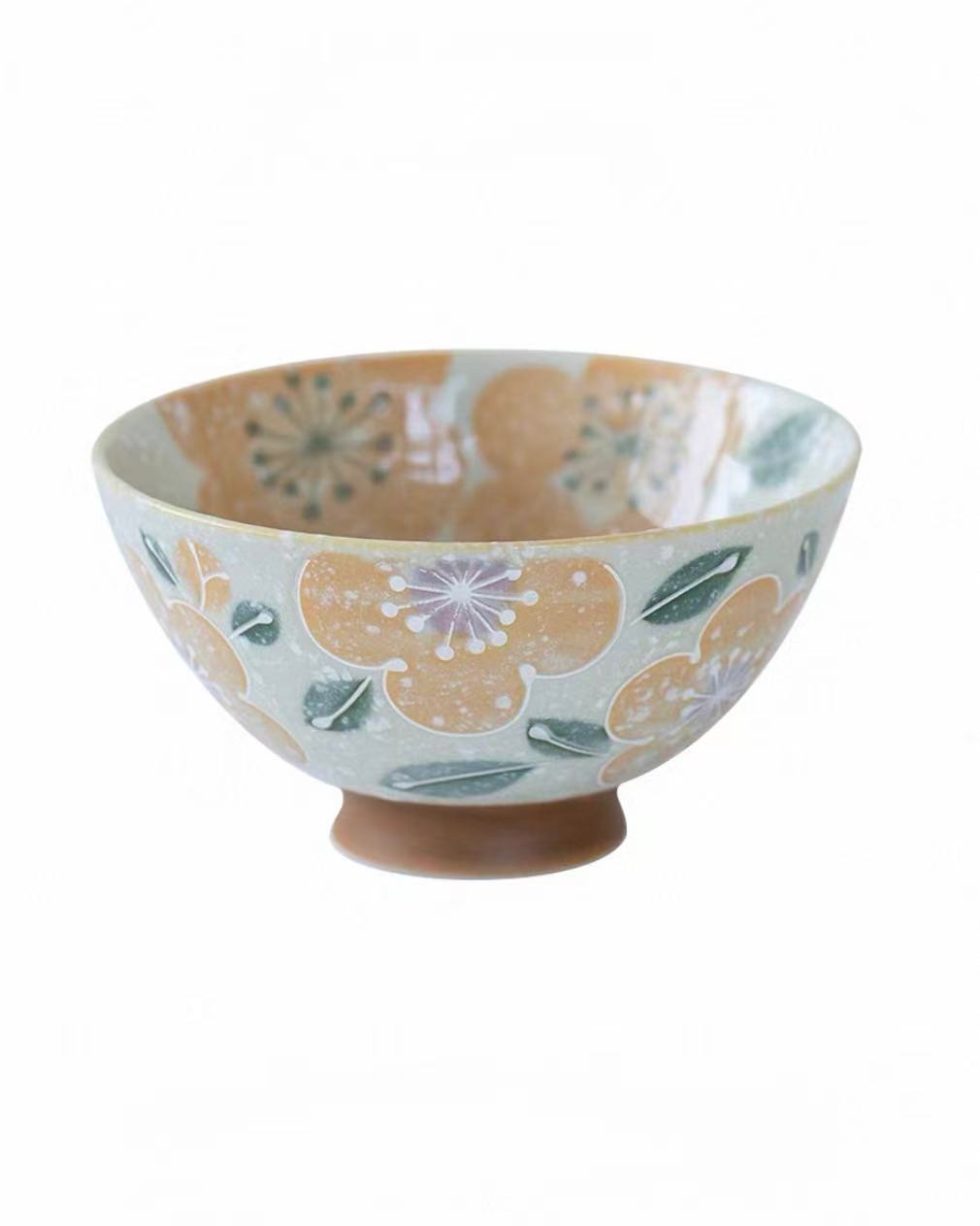 Japanese Mino-Ware Sakura Ceramic Bowl Set | 5-Piece Gift Collection