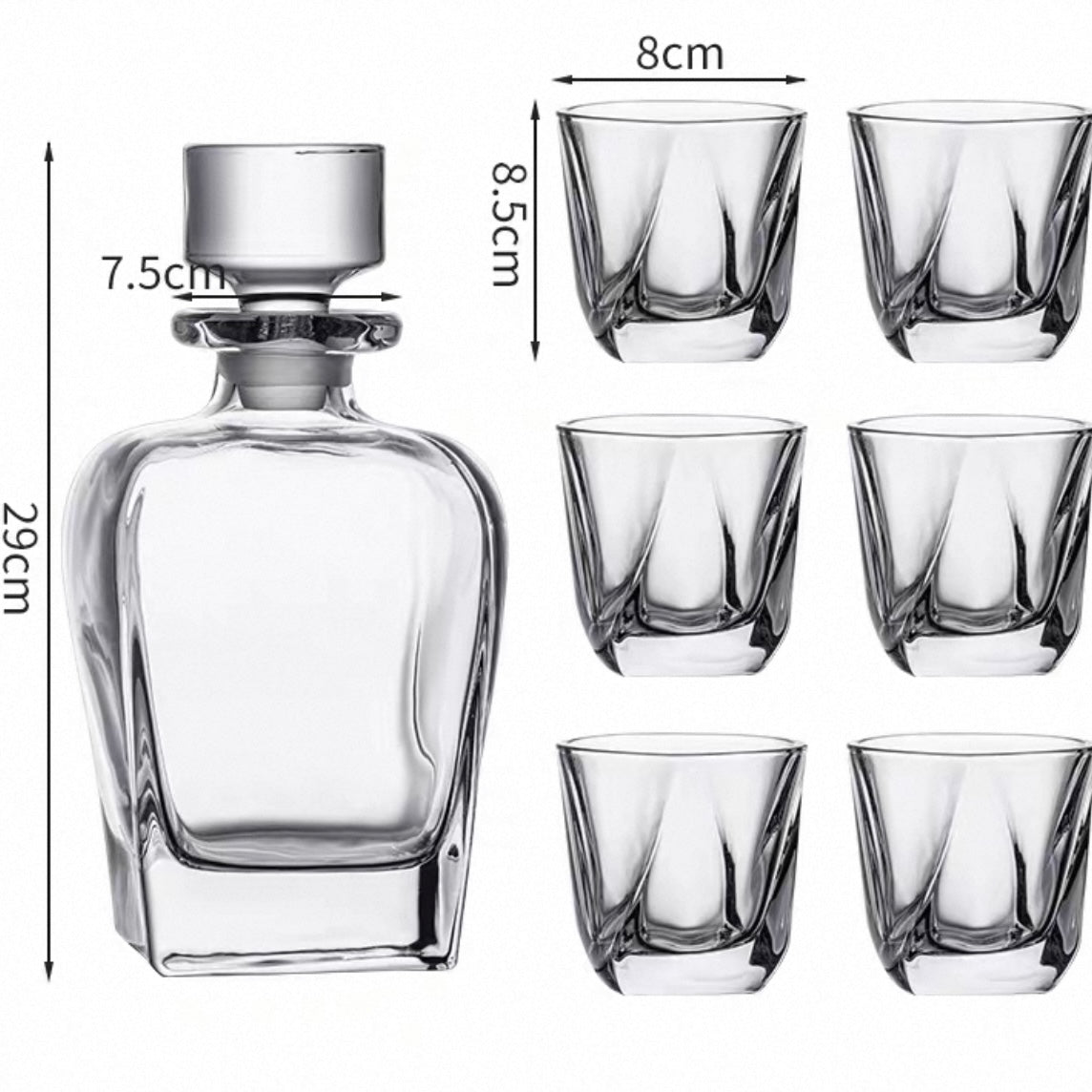 The Sovereign Decanter & Glass Set | Luxury Crystal Whiskey Connoisseur Suite