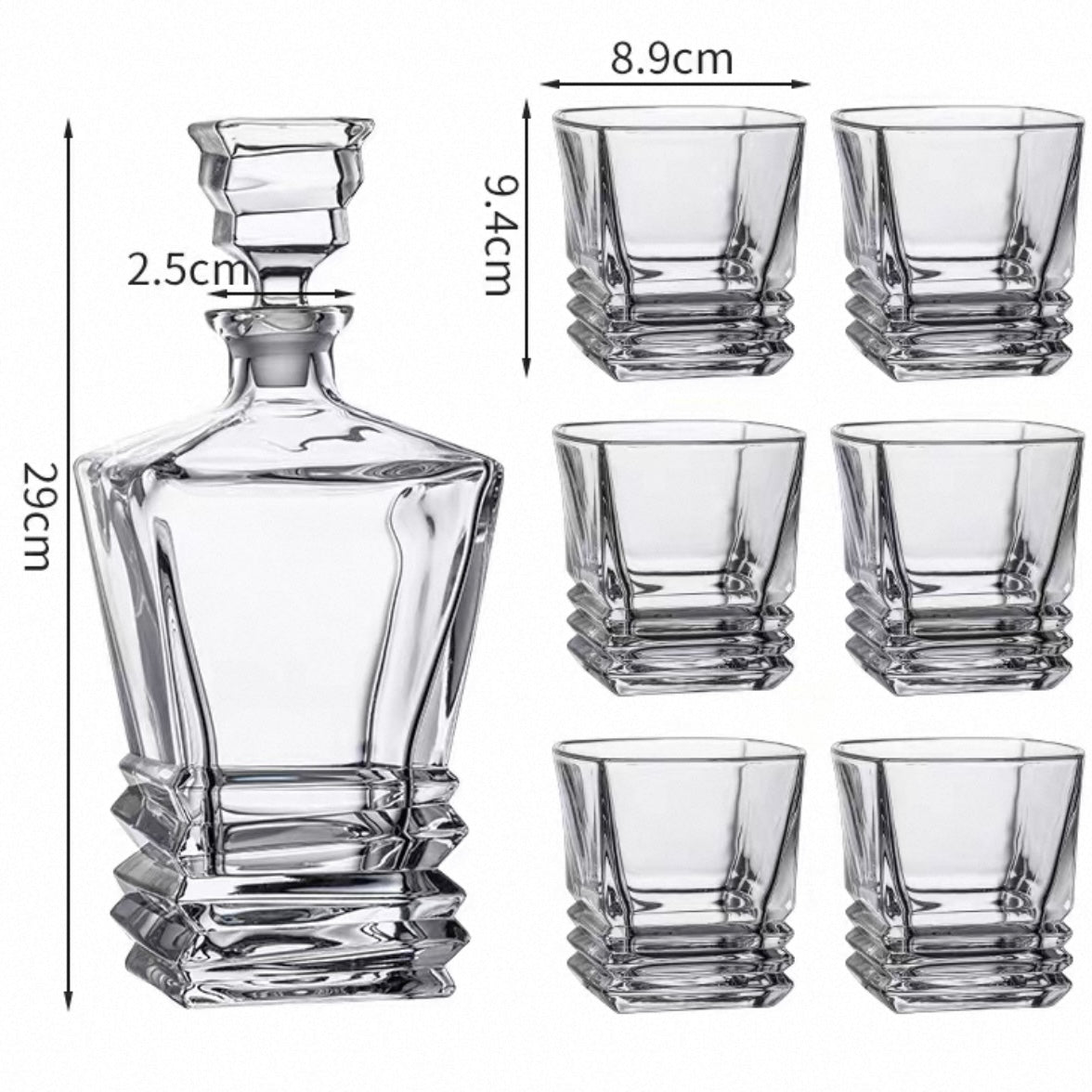 The Sovereign Decanter & Glass Set | Luxury Crystal Whiskey Connoisseur Suite
