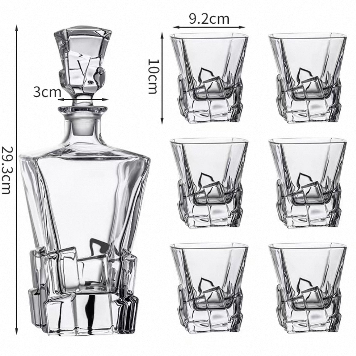 The Sovereign Decanter & Glass Set | Luxury Crystal Whiskey Connoisseur Suite