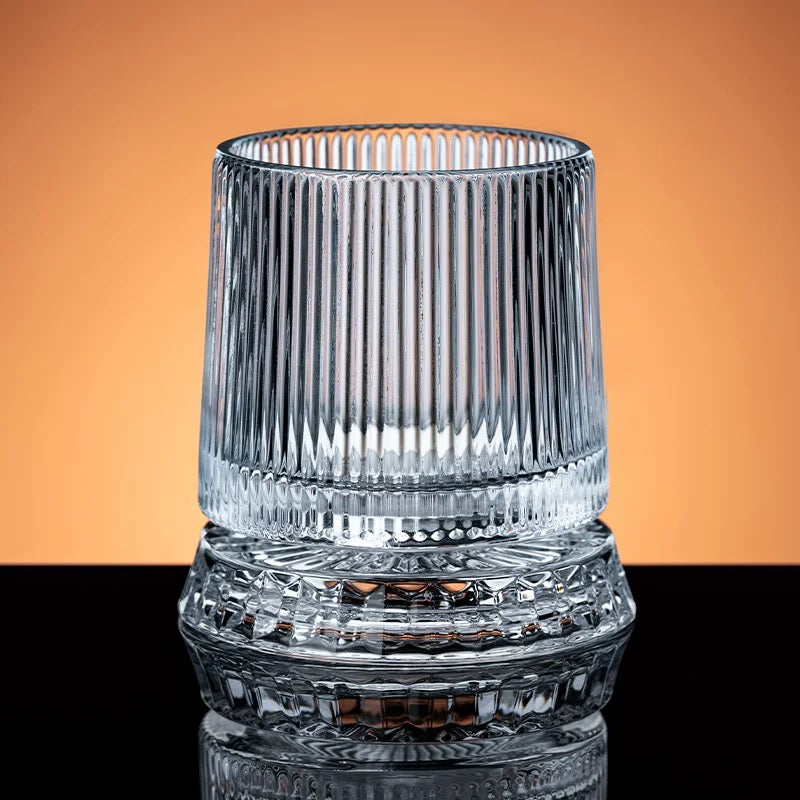 The Kinetic Connoisseur | Luxury Rocking Crystalline Whiskey Tumbler Suite