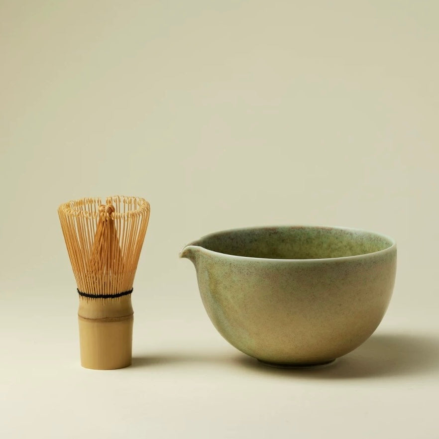 The Zen Sanctuary | Minimalist Japanese Matcha Ritual Bowl & Whisk Set