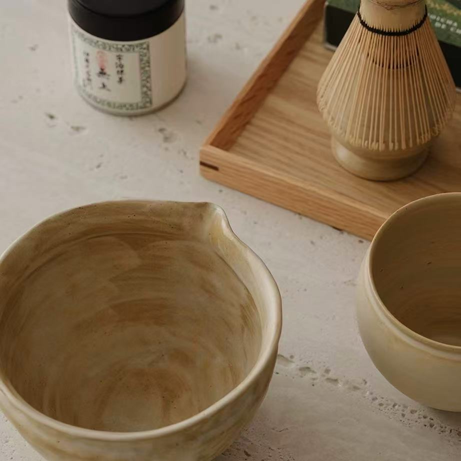 The Whispering Soil | Wabi-Sabi Spouted Matcha Ritual 5-Piece Suite